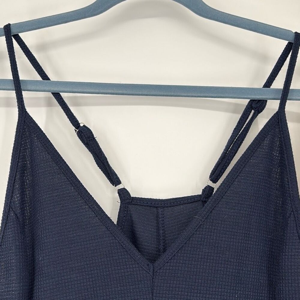NWOT Casual Jumpsuit Romper‎ Pockets Stretchy Slouchy Navy Size XS - Picture 9 of 16